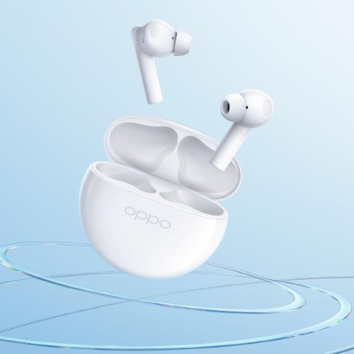 OPPO ENCO BUDS2 AURICOLARI TRUE WIRELESS BLUETOOTH 5.2 IN-EAR NOISE REDUCTION COMANDI TOUCH AUDIO BINAURALE SUONO NITIDO GAMING MODE CUSTODIA DI RICARICA MOONLIGHT WHITE